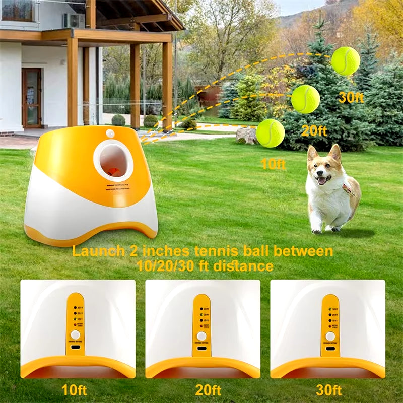 🎾 Rechargeable Mini Tennis Launcher for Dogs 🎾