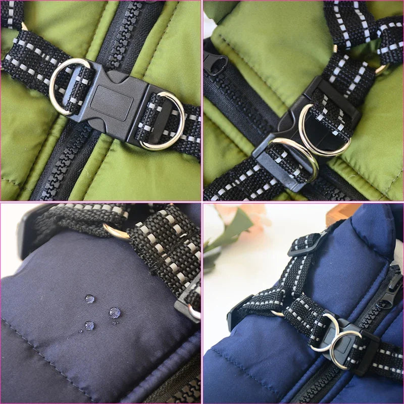 🐾 Pawfect Winter Dog Jacket with Harness: Stay Warm & Stylish! 🧥